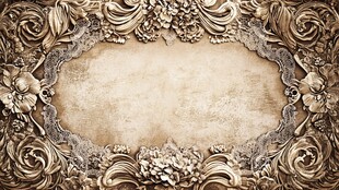 复古雕花边框背景纹理