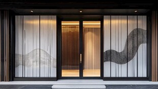 现代中式风格精致入户门