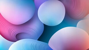 梦幻渐变立体几何图形背景