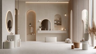 现代简约风优雅浴室空间