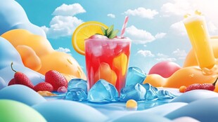 夏日缤纷水果冰饮畅享时刻