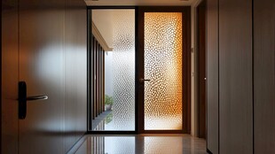 现代简约风格玻璃入户门