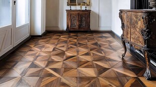 复古拼花地板与古典家具