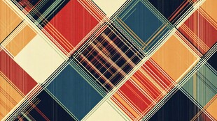 几何条纹拼接抽象图案