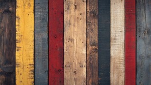 多彩复古木板墙纹理