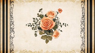 复古风花卉装饰图案