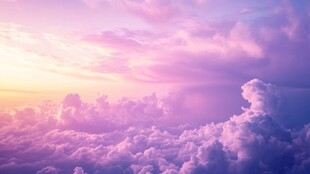 梦幻云端的绚烂天际