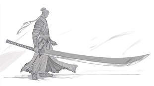 持长刀侠客英姿