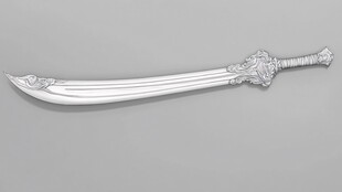 精美银质雕花长刀