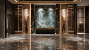 豪华大理石大堂装饰设计