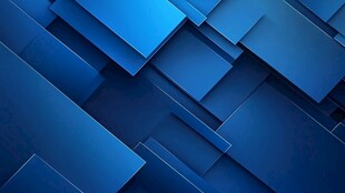 蓝色几何方块抽象背景图