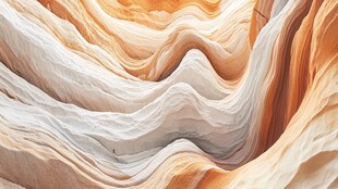 砂岩波浪纹理自然奇观