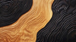 黑黄木纹交织的独特纹理