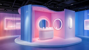 梦幻美妆展示空间