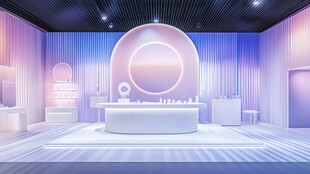 梦幻美妆展示空间