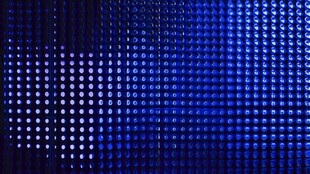 蓝色点阵背景科技感画面