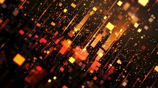 绚丽方块光影动态背景