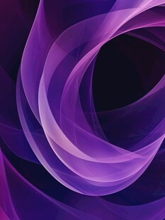 紫色梦幻曲线抽象艺术图