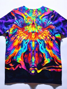 多彩炫纹潮流个性T恤