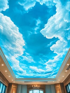 梦幻天空天花板艺术设计