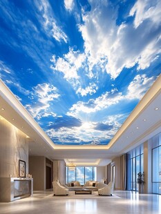 室内天空主题天花板设计