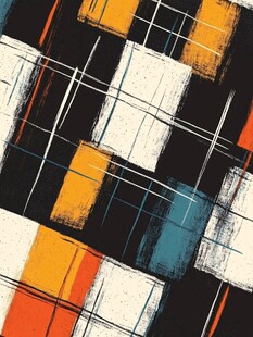 几何色块抽象图案背景