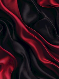 红黑交织的丝滑绸缎纹理
