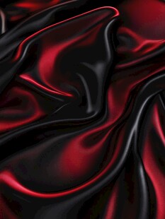 红黑交织的丝绸纹理