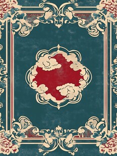 中式复古风花纹装饰图案