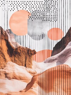 抽象几何与自然地貌融合