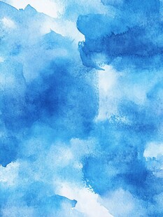 蓝色水彩抽象背景纹理