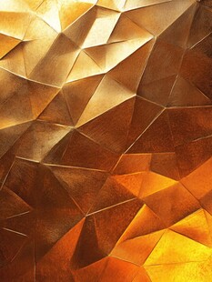 金色几何立体金属质感背景