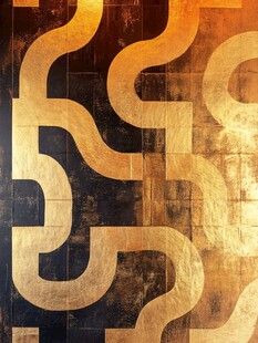 金色几何抽象纹理图案