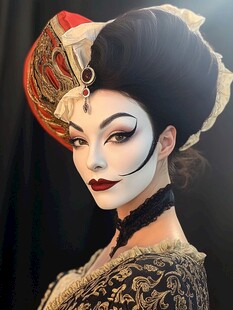 复古戏剧风妆容华丽扮相