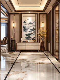新中式奢华入户玄关设计