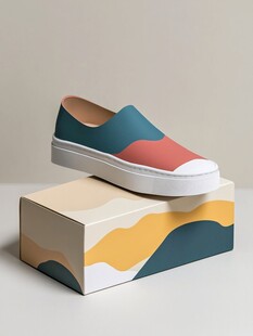 多彩休闲鞋搭配个性鞋盒