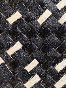 黑白编织纹理图案特写