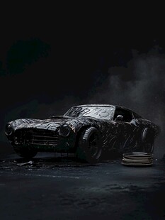 复古汽车 暗黑酷炫风呈现