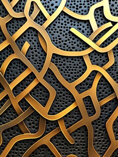 金色交织金属纹理背景