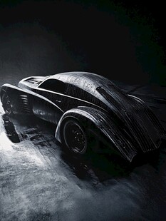 未来感炫酷黑色概念跑车