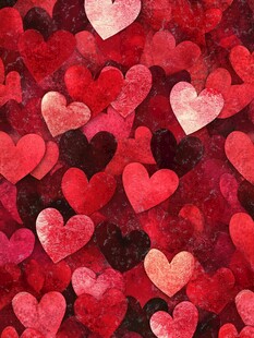 浪漫爱心背景图