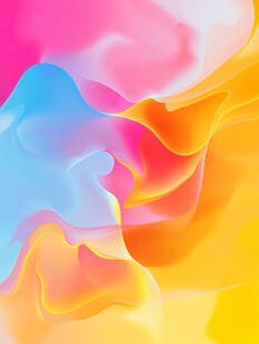 梦幻色彩流体艺术背景图