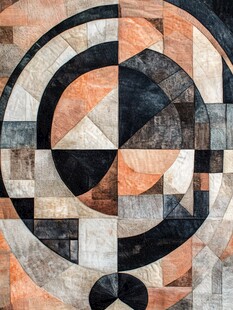 几何拼贴图案瓷砖艺术