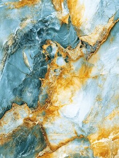 蓝黄交织大理石纹理