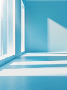 蓝色房间的光影之美