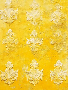 金色浮雕花纹墙面纹理