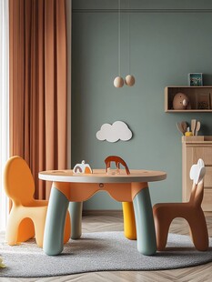 儿童房温馨桌椅布置场景