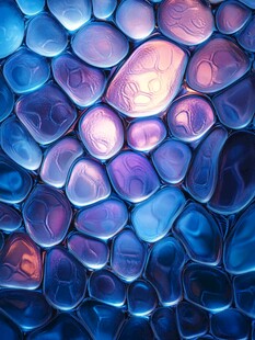 梦幻蓝紫色宝石纹理图案