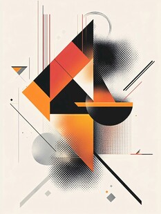几何抽象艺术图形设计