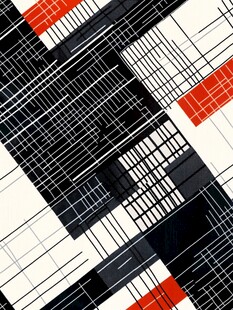 几何线条抽象图案设计